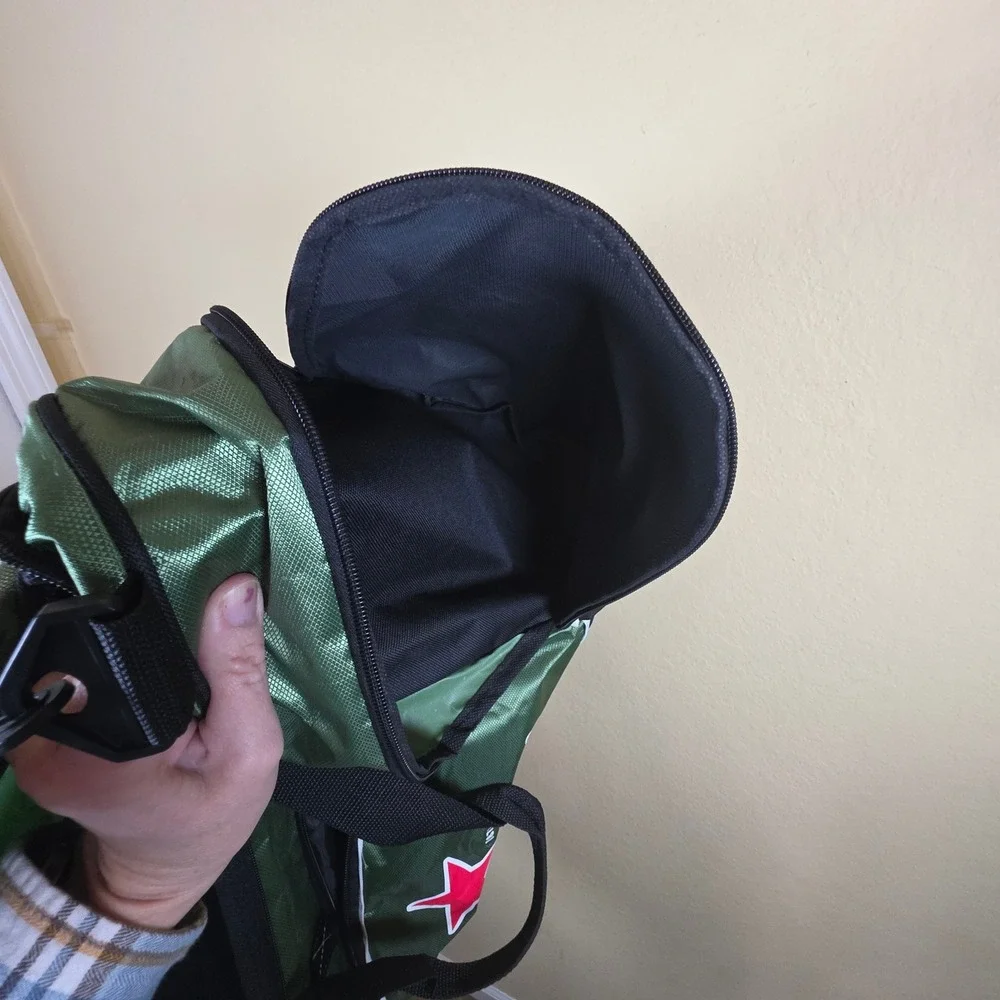 Heineken Green Red Star Duffle Bag‎ Travel Gym Sport Bag nylon lightweig RAREht